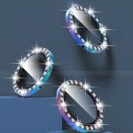 گلس دوربین مناسب سامسونگ S24 fe رینگی نگین دار - تصویر 6