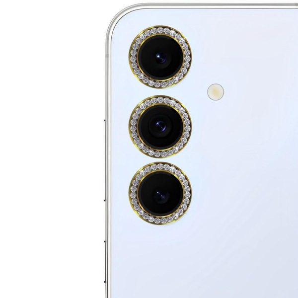 گلس دوربین مناسب سامسونگ S25 fe رینگی نگین دار - تصویر 4
