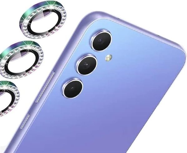 گلس دوربین مناسب سامسونگ S25 fe رینگی نگین دار - تصویر 11