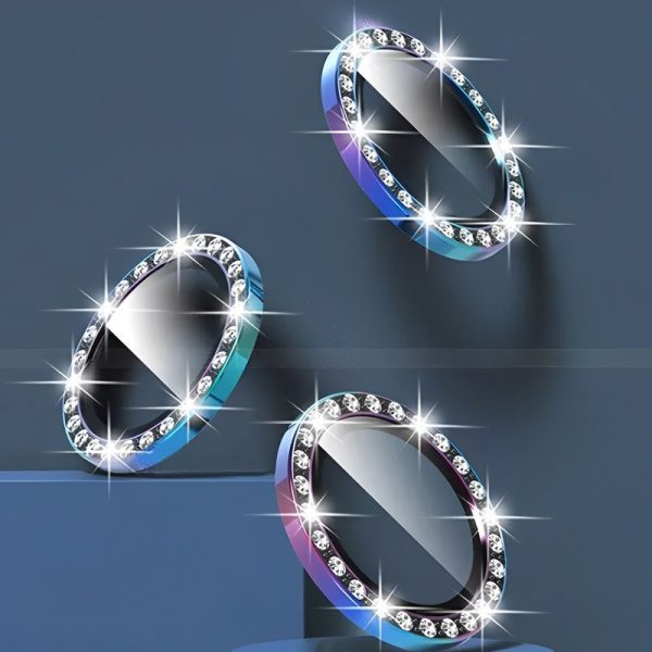 گلس دوربین مناسب سامسونگ S25 ultra رینگی نگین دار - تصویر 9