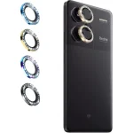 محافظ لنز دوربین شیائومی  Redmi Note 13 PRP /REDMI NOTE 11S  مدل رینگی نگین دار