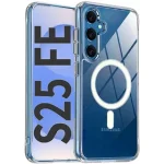 کاور شفاف مگ سیف سامسونگ Galaxy S25 FE با طراحی ضد ضربه