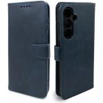 کیف کلاسوری چرمی سامسونگ Galaxy S24 FE مگنتی محافظ لنزدار