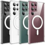 قاب گوشی سامسونگ S23 Ultra شفاف مگ سیف دار - تصویر 3