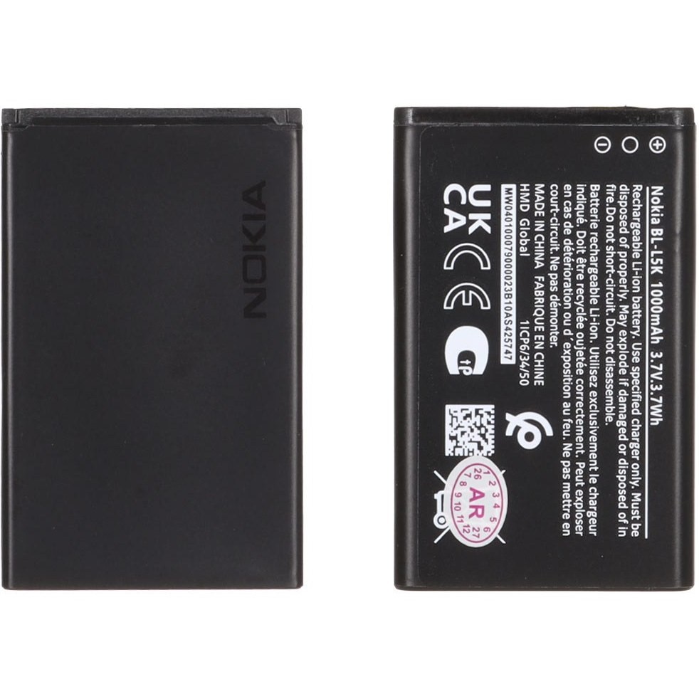 1783165654_6383783620 باتری موبایل Nokia مدل BL-L5K با ظرفیت 1000mAh - تصویر 1