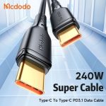 کابل تایپ سی مک دودو مدل CA-3311 ظرفیت ۲۴۰ وات طول ۲ متر - تصویر 3