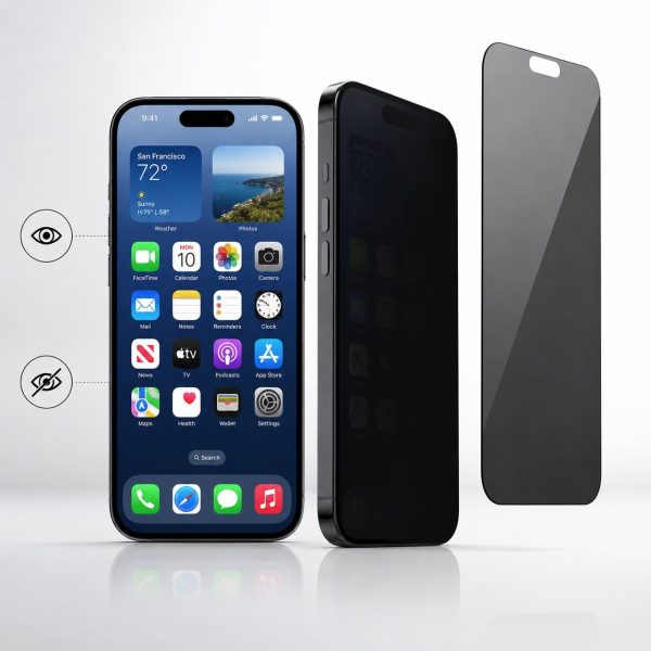 گلس آیفون iphone 16e پرایوسی شیشه ای - تصویر 12
