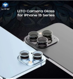 محافظ لنز دوربین موبایل لیتو مدل شابلون دار مناسب اپل iPhone 15 / 15 Plus - تصویر 3