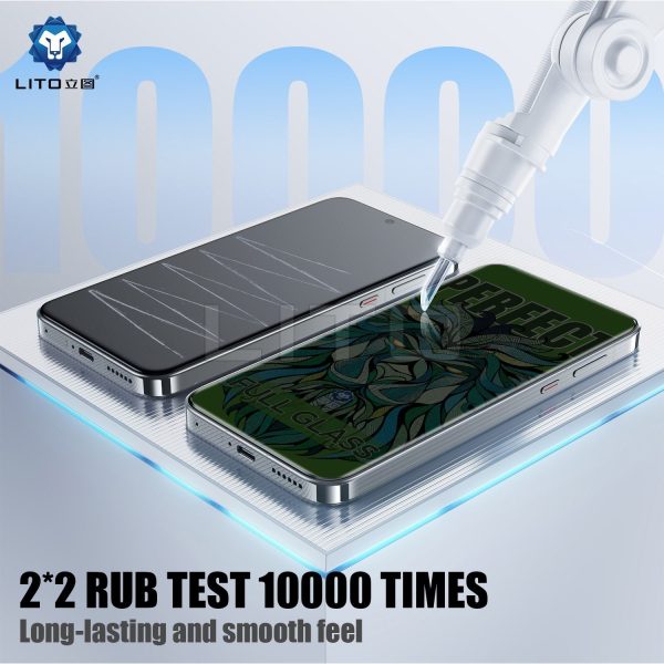 گلس شیشه‌ای تمام صفحه iPhone 14 Pro Max مدل Strong برند LITO - تصویر 3