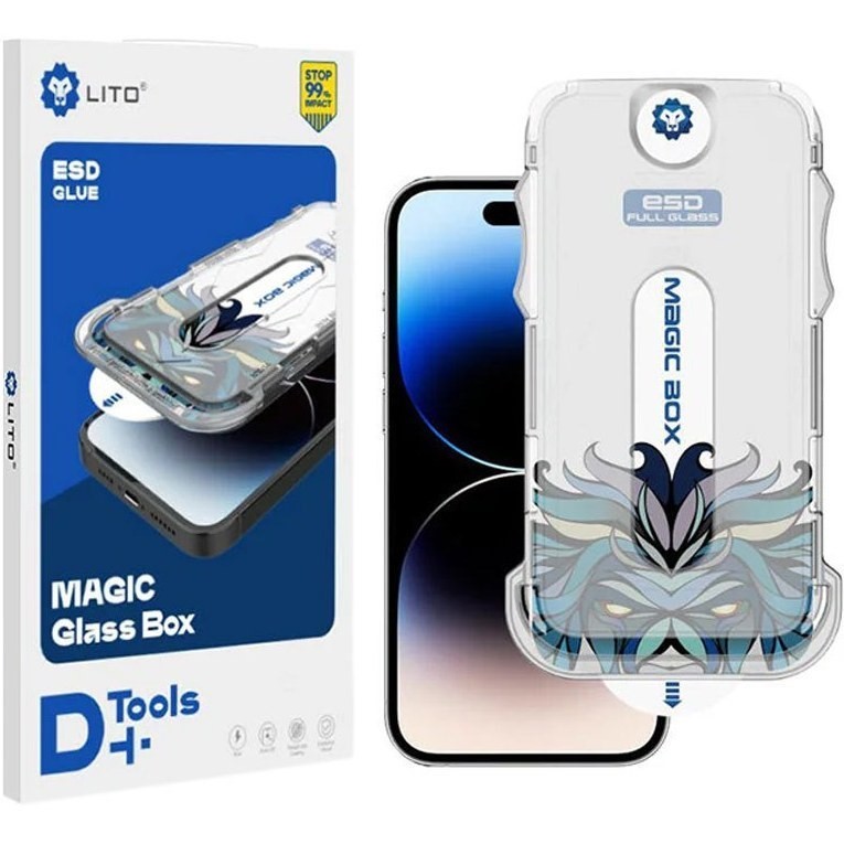 1785250616_4849613101 گلس محافظ صفحه نمایش اپل iPhone 13 Pro Max با کیت نصب آسان - تصویر 1