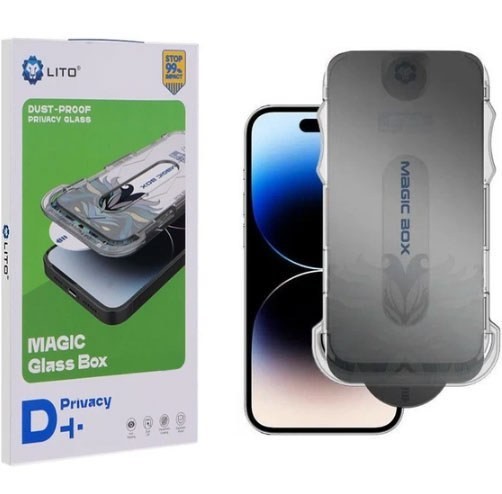 1785338497_689057628 گلس پرایوسی D+ Tools لیتو مناسب برای گوشی موبایل اپل iPhone 17 همراه با کیت نصب - تصویر 1