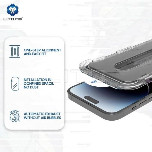 گلس پرایوسی D+ Tools لیتو مناسب برای گوشی موبایل اپل iPhone 17 همراه با کیت نصب - تصویر 2