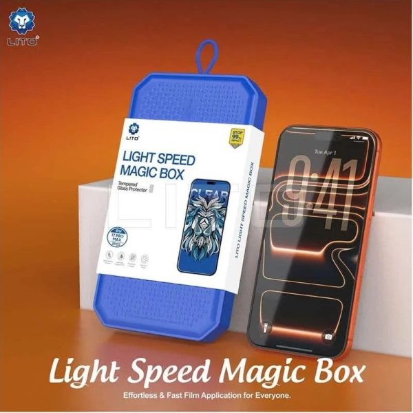 گلس لیتو با کیت نصب پک دو عددی مناسب آیفون 14 پرو مکس - تصویر 5