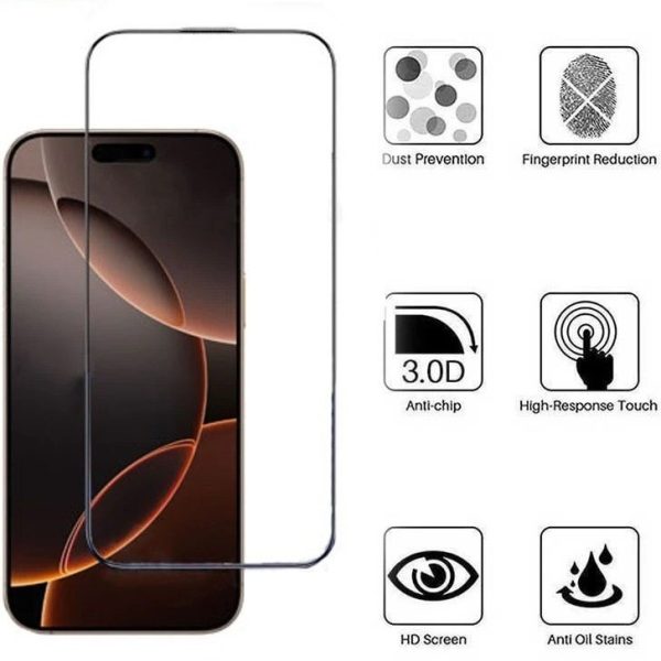 گلس کی -زد دو مدل Full-Glass مناسب برای گوشی موبایل اپل iPhone 16 پرو - تصویر 4