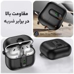 کاور اگشل قفل دار مناسب برای ایرپاد بادز 3 سامسونگ با قابلیت استند شو - تصویر 7